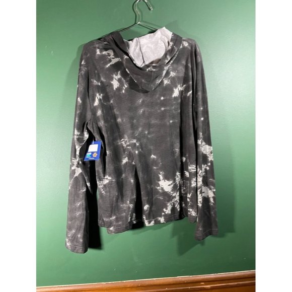 FC Barcelona Men's Black/Grey Tye Dye Light Weight Hoodie - Size XL *New with Ta - Picture 5 of 5